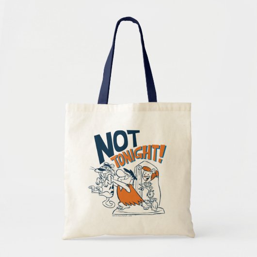 Tote Bag Les Pierrafeu | Pas ce soir ! (Devant)