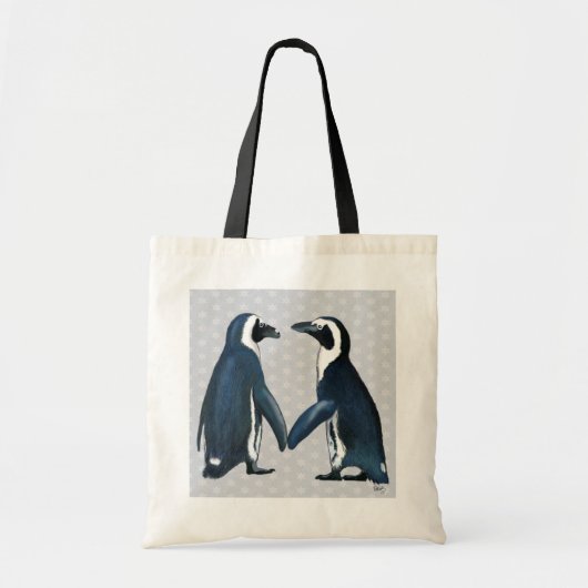 Tote Bag Les pingouins amoureux (Devant)