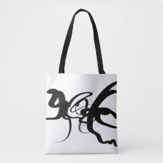 Tote Bag Les Plongeurs : Noir et Blanc Abstrait