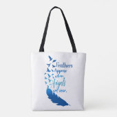 Tote Bag Les plumes apparaissent lorsque les anges sont prè (Dos)