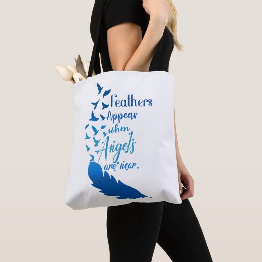 Tote Bag Les plumes apparaissent lorsque les anges sont prè (De près)