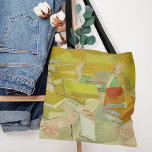 Tote Bag Les pôles des romans français | Vincent van Gogh<br><div class="desc">Piles of French Novels (1887) de l'artiste post-impressionniste néerlandais Vincent Van Gogh. L'oeuvre originale est une huile sur toile représentant des piles de livres dans des tons jaunes vibrants. Utilisez les outils de conception pour ajouter du texte personnalisé ou personnaliser l'image.</div>