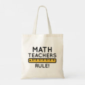 Tote Bag Les professeurs de mathématiques gouvernent (Dos)