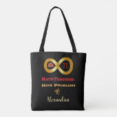 Tote Bag Les professeurs de mathématiques ont des problèmes (Dos)