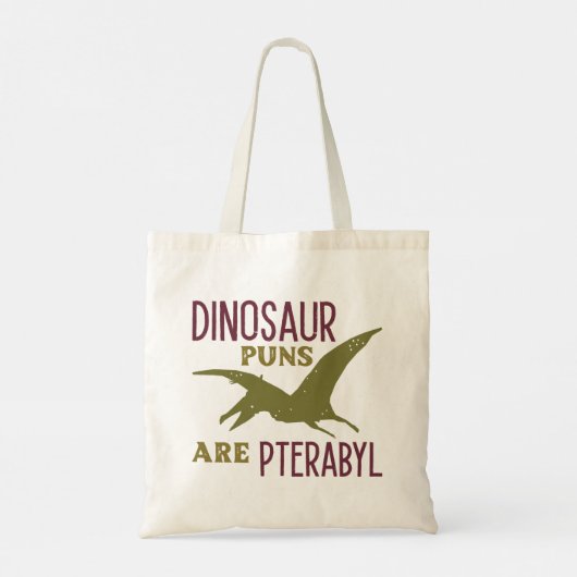 Tote Bag Les Puns De Dinosaure Sont Ptérabyle (Dos)
