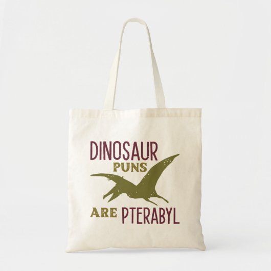 Tote Bag Les Puns De Dinosaure Sont Ptérabyle (Devant)