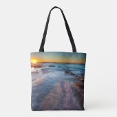 Tote Bag Les rayons du soleil illuminent l'océan Pacifique (Dos)