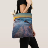 Tote Bag Les rayons du soleil illuminent l'océan Pacifique (De près)
