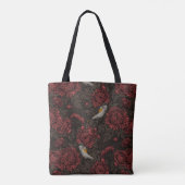 Tote Bag Les Reddébutants dans les chrysanthèmes en brun et (Dos)