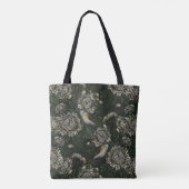 Tote Bag Les redémarrages dans les chrysanthèmes en vert et (Dos)