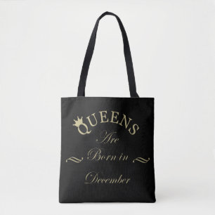 Tote Bag Les reines naissent en décembre