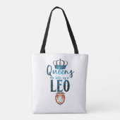 Tote Bag Les reines sont nées en tant que LEO Zodiac Sign J (Dos)