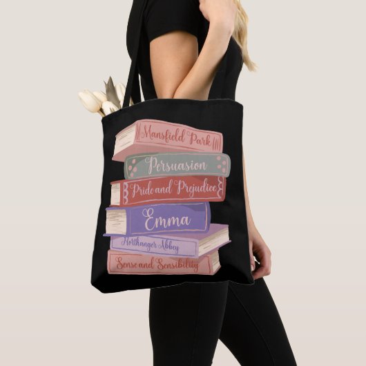 Tote Bag Les romans de Jane Austen V (De près)