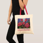 Tote Bag Les roses rouges personnalisent le cartable (Devant (produit))