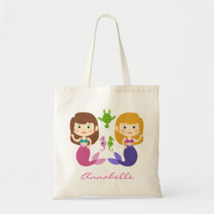 Tote Bag Les sirènes jumelles personnalisent