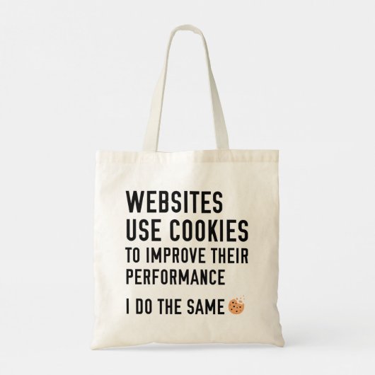 Tote Bag Les sites Web utilisent des cookies (Dos)