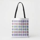 Tote Bag Les strass colorés (Devant)