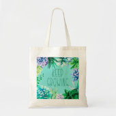 Tote Bag Les succulents continuent de grandir Aqua vert et  (Devant)
