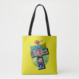 Tote Bag Les titans de l'adolescence vont ! collage de tour