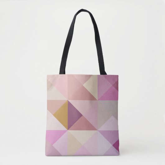 Tote Bag Les tons violets de la courtepointe moderne Fourre (Devant)