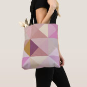 Tote Bag Les tons violets de la courtepointe moderne Fourre (De près)