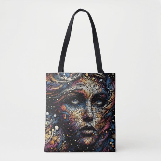 Tote Bag "Les tourbillons cosmiques de l'âme" (Devant)