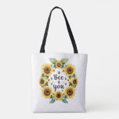 Tote Bag Les tournesols Vous Apportez Une Motivation Inspir (Dos)