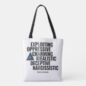 Tote Bag Les traits d'un leader de culte (Dos)