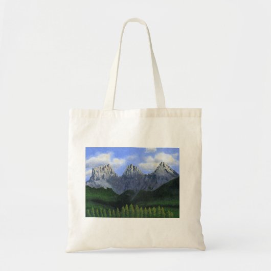 Tote Bag Les trois soeurs en Canmore, Alberta, Canada (Devant)