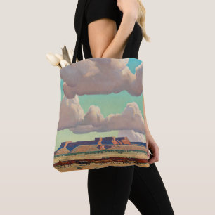 Tote Bag Les vastes terres de Navajo par Maynard Dixon
