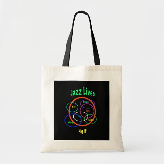 Tote Bag Les vies de jazz (Devant)
