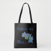 Tote Bag Les Violettes Sont Bleues... (Devant)