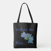 Tote Bag Les Violettes Sont Bleues... (Dos)