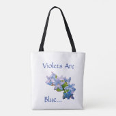 Tote Bag Les Violettes Sont Bleues... (Dos)
