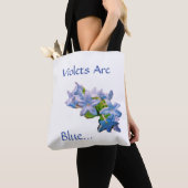 Tote Bag Les Violettes Sont Bleues... (De près)