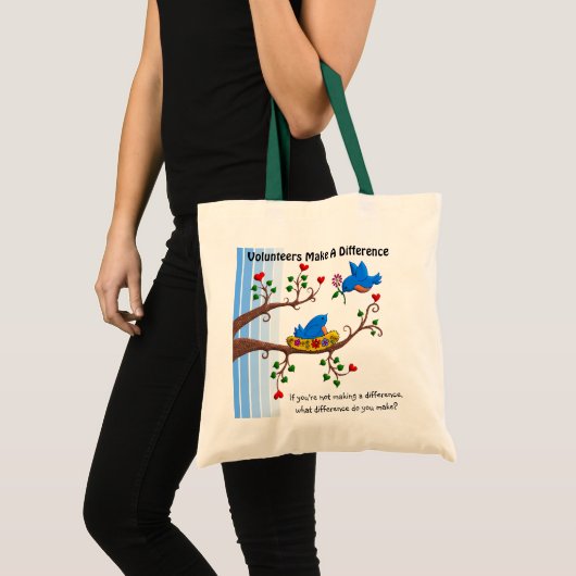Tote Bag Les volontaires font une différence (Devant (produit))