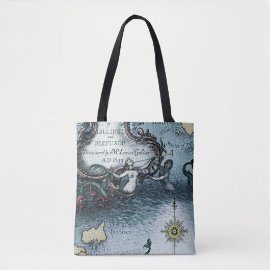 Tote Bag Les voyages de Gulliver par Jonathan Swift (Devant)