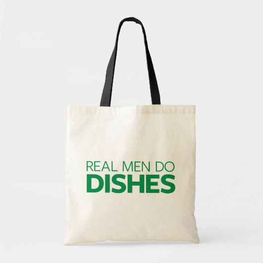 Tote Bag Les vrais hommes font des plats (Devant)
