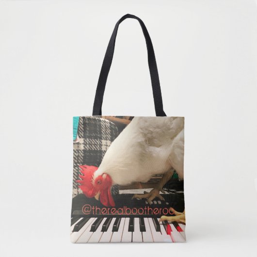 Tote Bag Les vrais huent le Roo sur le clavier (Devant)