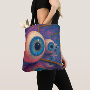Tote Bag "Les yeux au-delà de jamais" - Un portrait surréal