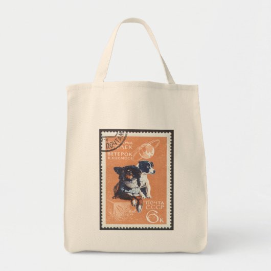 Tote Bag L'espace russe poursuit le cosmos 1966 110 (Devant)