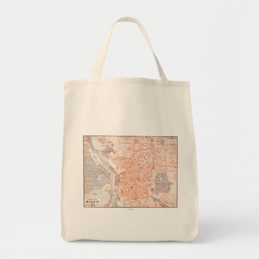 Tote Bag L'Espagne : Carte de Madrid, C1920 (Devant)