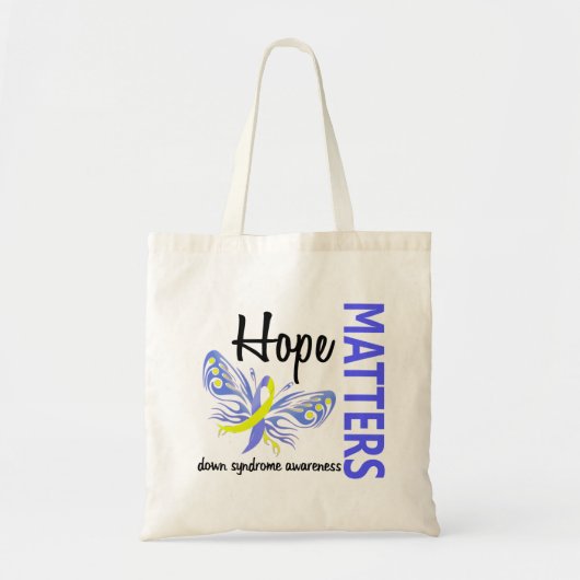 Tote Bag L'espoir importe papillon syndrome de Down (Devant)