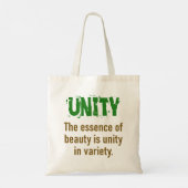 Tote Bag L'Essence De La Beauté - Citation D'Unité (Dos)