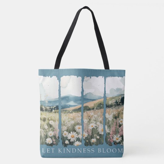Tote Bag Let Kindness Bloom. (Devant)