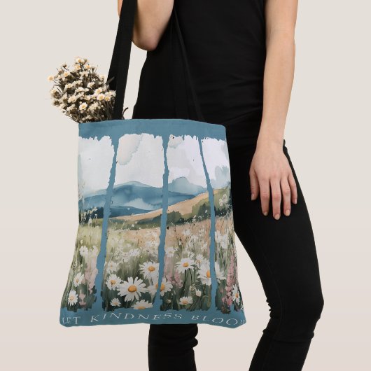 Tote Bag Let Kindness Bloom. (De près)