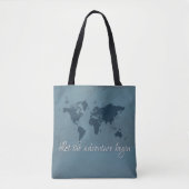 Tote Bag Let the adventure begin (Devant)
