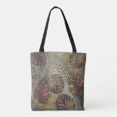 Tote Bag L'été 70's rétro tropical monstère feuille de palm (Dos)