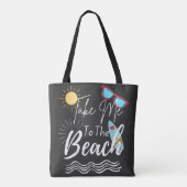 Tote Bag L'Été Emmenez-Moi À La Plage (Dos)