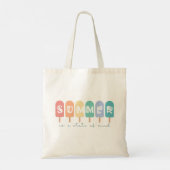 Tote Bag L'été est un état d'esprit - Crème glacée Popsicle (Dos)